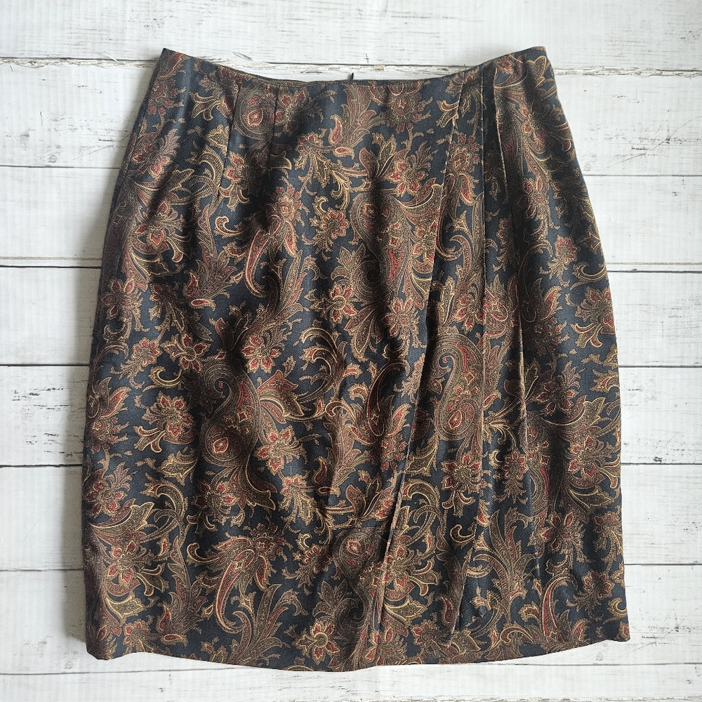 Vintage Valerie Stevens Wrap Style Skirt Size 4‎